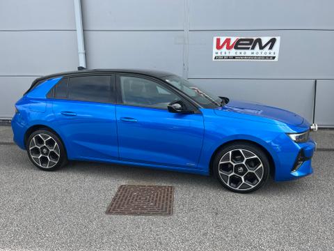Used 2023 Vauxhall Astra 1.2 Turbo Ultimate Hatchback 5dr Petrol Manual Euro 6 (s/s) (130 ps) Blue at West End Motors Bodmin
