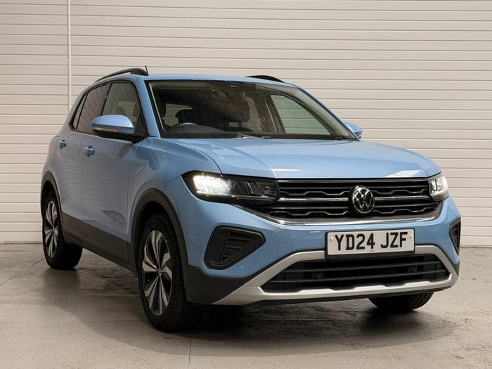 Used 2024 Volkswagen T-Cross 1.0 TSI Match SUV 5dr Petrol Manual Euro 6 (s/s) (95 ps) Blue at Gravells