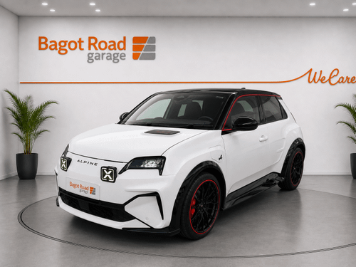 Used ~ Alpine A290 GT Performance + 220 hp 100% Electric Automatic From £473 Per Month with a HP Finance Package / 2.9% APR Representative* and First Service Free of Charge** Nival White Metallic & Deep Black Roof at Bagot Road