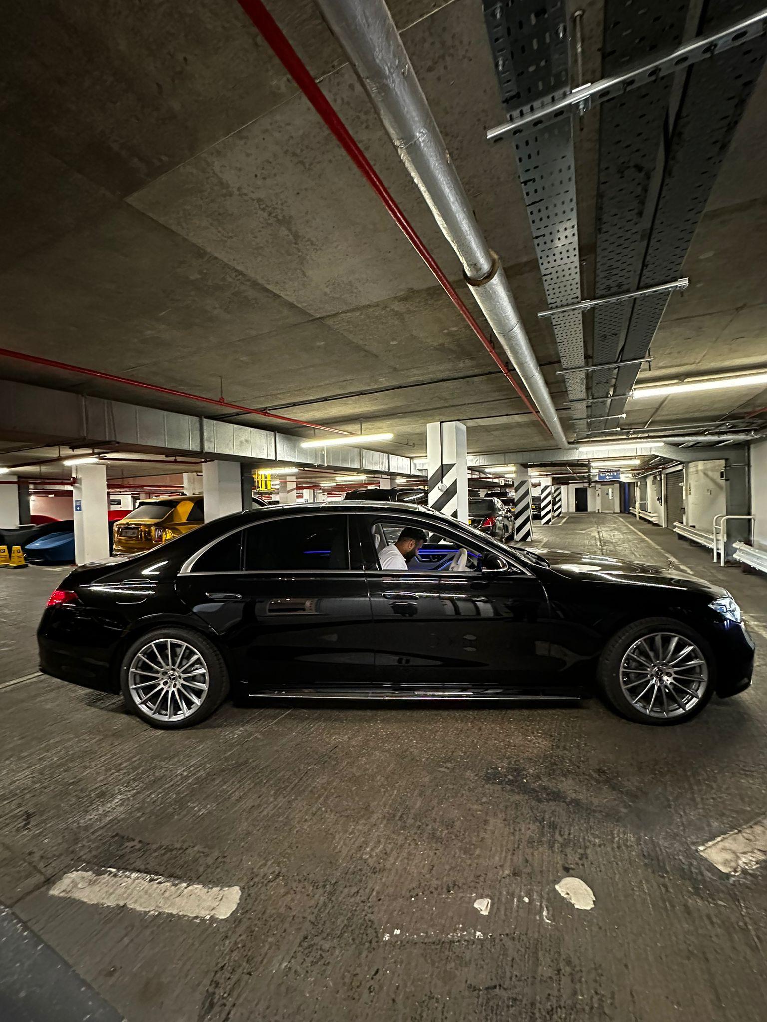 Black Mercedes-Benz S Class Overview Shot