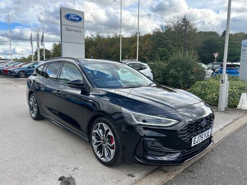 Used 2025 Ford Focus 1.0 MHEV ST-LINE X EDITION 155PS MILD HYBRID AUTO ESTATE MEGA SPEC Agate Black at Lawtons of Tadcaster