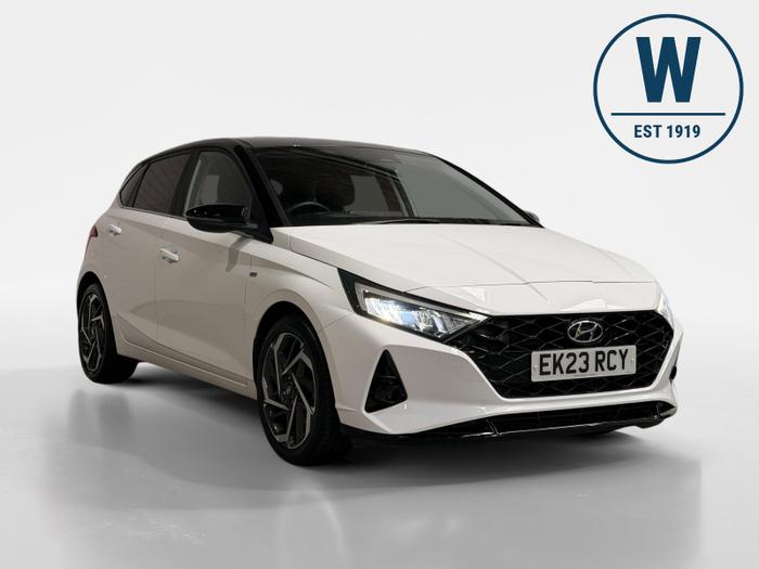 Used 2023 Hyundai i20 1.0 T-GDi MHEV Ultimate Hatchback 5dr Petrol Hybrid Manual Euro 6 (s/s) (100 ps) White at Windsors of Wallasey