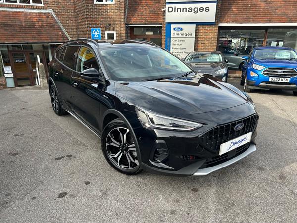 Used 2024 Ford Focus 1.0T EcoBoost MHEV Active X Estate 5dr Petrol Hybrid DCT Euro 6 (s/s) (155 ps) Agate Black at Dinnages