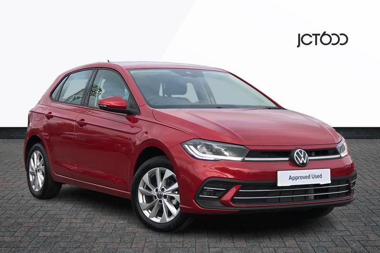 Used 2022 VOLKSWAGEN Polo Style 1.0 TSI 95PS 5-speed Manual 5 Door Kings Red Premium Metallic at JCT600