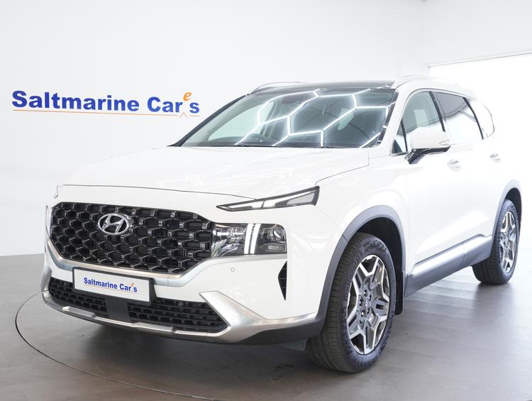Used 2024 Hyundai Santa Fe 1.6 T-GDi 13.8kWh Ultimate SUV 5dr Petrol Plug-in Hybrid Auto 4WD Euro 6 (s/s) (265 ps) Creamy White at #sitename#