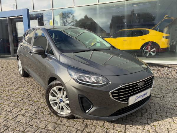 Used 2022 Ford Fiesta 1.0T EcoBoost MHEV Titanium Hatchback 5dr Petrol Hybrid Manual Euro 6 (s/s) (125 ps) Magnetic Grey at Dinnages