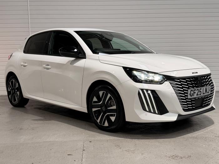 Used 2025 Peugeot 208 1.2 PureTech Allure Hatchback 5dr Petrol Manual Euro 6 (s/s) (100 ps) White at Gravells