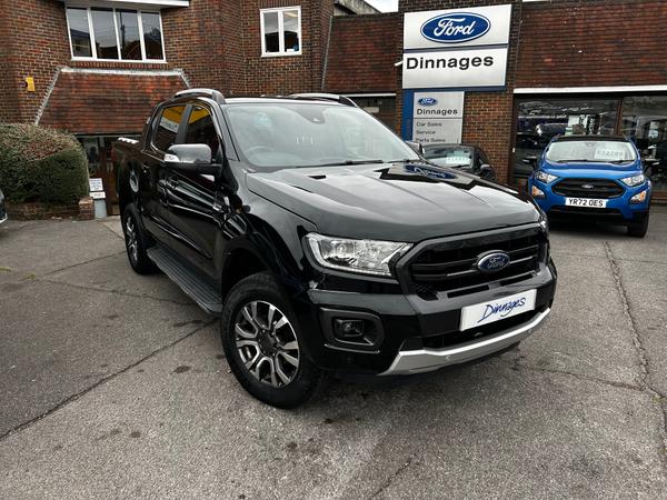 Used 2022 Ford Ranger 2.0 EcoBlue Wildtrak Pickup Double Cab 4dr Diesel Auto 4WD Euro 6 (s/s) (213 ps) Agate Black at Dinnages