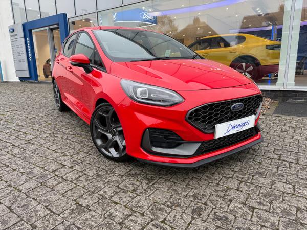 Used 2023 Ford Fiesta 1.5T EcoBoost ST-3 Hatchback 5dr Petrol Manual Euro 6 (s/s) (200 ps) Race Red at Dinnages