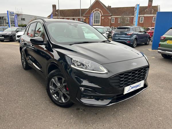 Used 2022 Ford Kuga 2.5 EcoBoost Duratec 14.4kWh ST-Line SUV 5dr Petrol Plug-in Hybrid CVT Euro 6 (s/s) (225 ps) Agate Black at Dinnages
