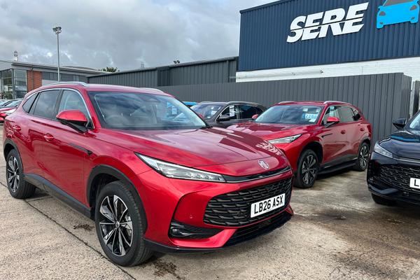 Used 2026 MG Motor UK HS 1.5 T-GDI Hybrid+ Trophy 5dr Auto Emocion Red at SERE Motors