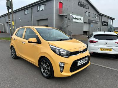 Used 2021 Kia PICANTO 1.0 DPi 3 Hatchback 5dr Petrol Manual Euro 6 (s/s) (66 bhp) Yellow at Gravells