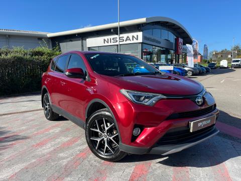 Used 2017 Toyota RAV4 2.5 VVT-h Design SUV 5dr Petrol Hybrid CVT 4WD Euro 6 (s/s) (197 ps) Red at West End Motors Bodmin