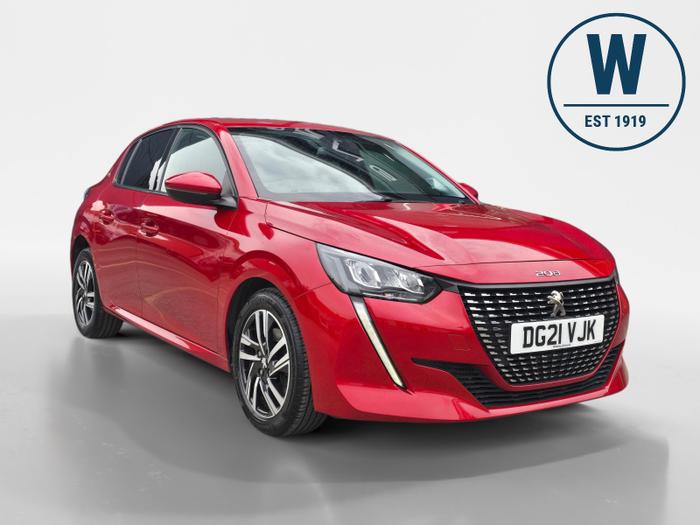 Used 2021 Peugeot 208 1.2 PureTech Allure Premium Hatchback 5dr Petrol Manual Euro 6 (s/s) (100 ps) Red at Gravells