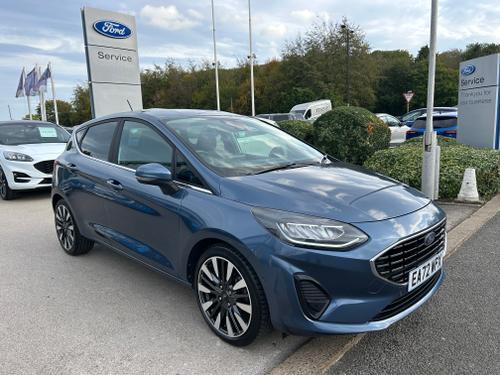 Used 2022 Ford Fiesta 1.0 MHEV TITANIUM X MILD HYBRID GREAT SPEC Chrome Blue at Lawtons of Tadcaster
