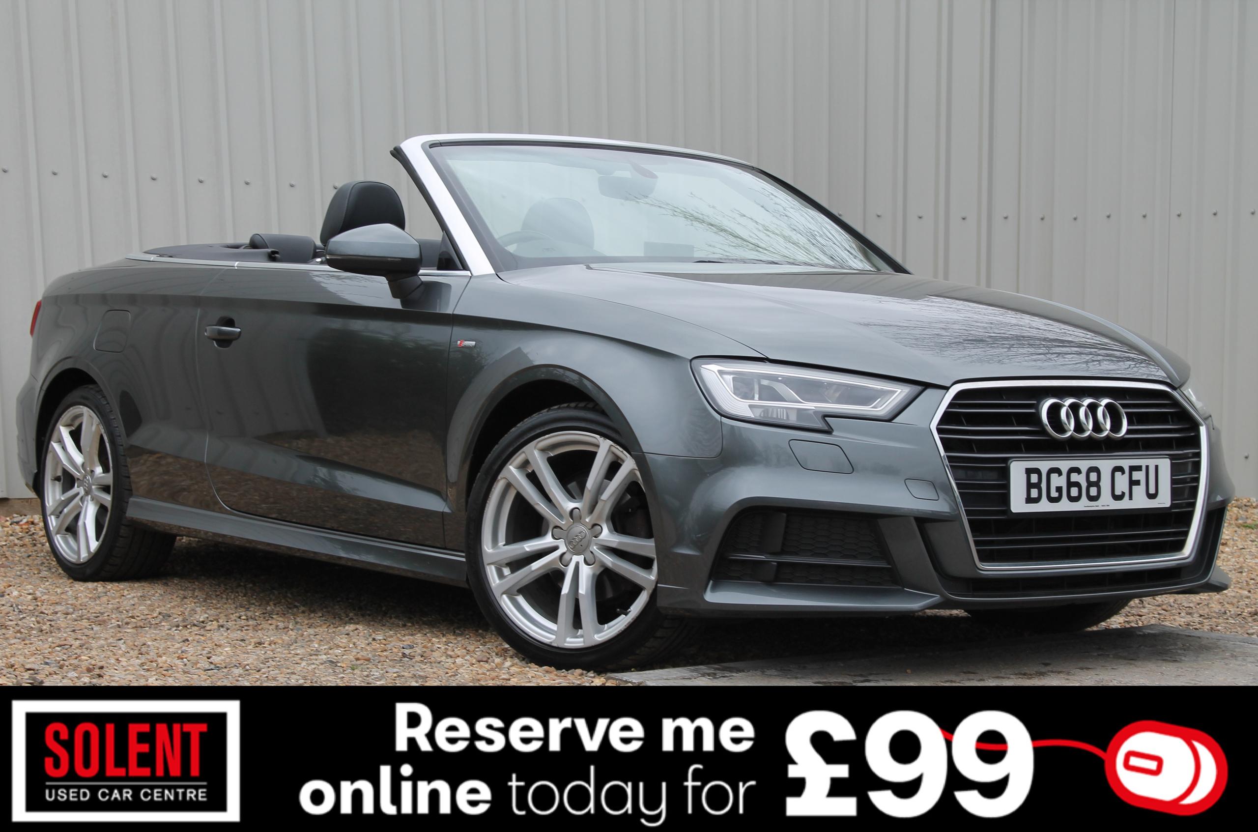 2018 Audi A3 Cabriolet 2.0 TDI S Line (150ps) Nav Tronic