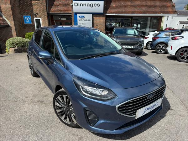 Used 2022 Ford Fiesta 1.0T EcoBoost MHEV Titanium Vignale Hatchback 5dr Petrol Hybrid Manual Euro 6 (s/s) (125 ps) ChromeBlue at Dinnages