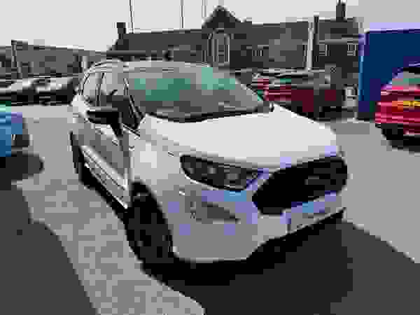 Used 2019 Ford EcoSport 1.0T EcoBoost GPF ST-Line SUV 5dr Petrol Manual Euro 6 (s/s) (125 ps) Frozen White at Dinnages