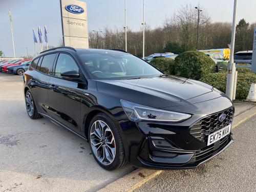 Used 2025 Ford Focus 1.0 MHEV ST-LINE X MILD HYBRID ESTATE MEGA SPEC Agate Black at Lawtons of Tadcaster