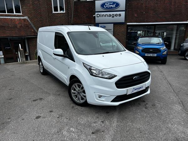 Used 2022 Ford Transit Connect 1.5 250 EcoBlue Limited Panel Van 5dr Diesel Manual L2 Euro 6 (s/s) (120 ps) Frozen White at Dinnages