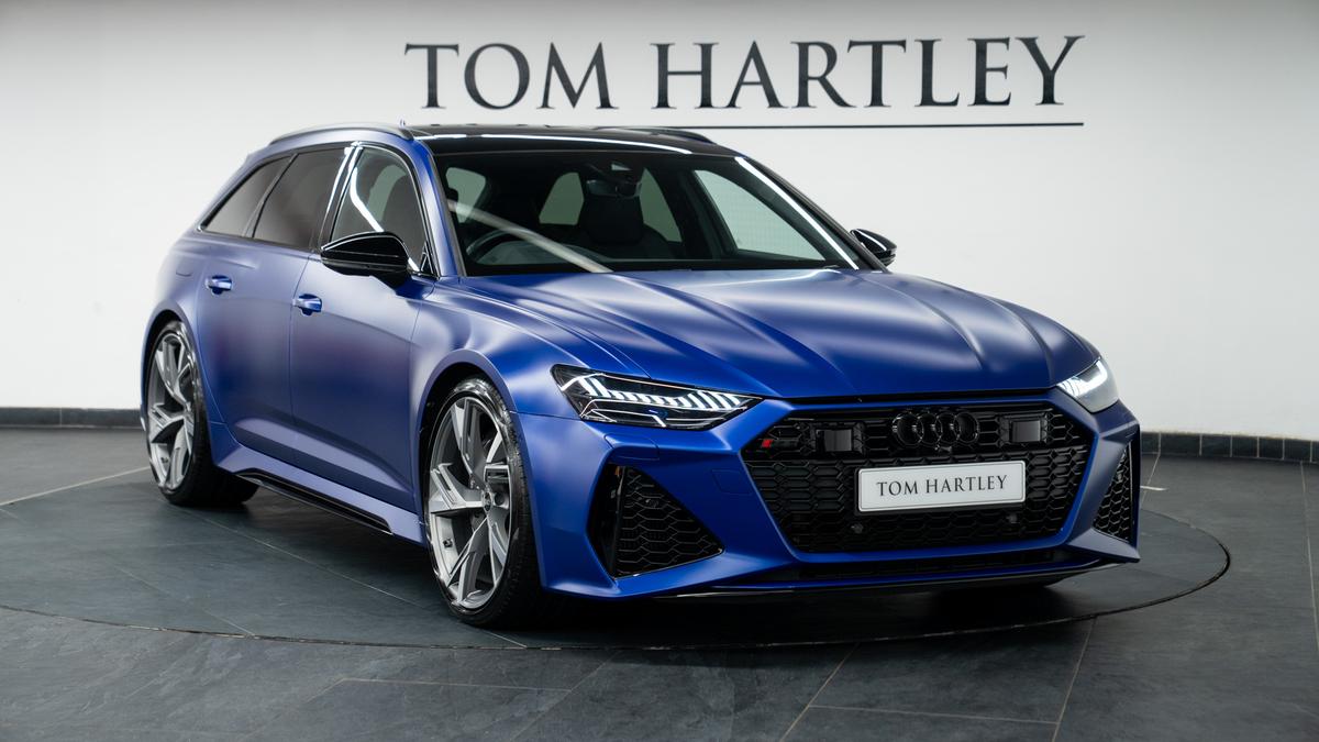 Used 2022 Audi RS6 Avant Performance Vorsprung RS Dynamic Package Ultra Blue Metallic (Full Matt PPF) at Tom Hartley