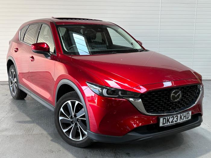 Used 2023 Mazda CX-5 2.0 e-SKYACTIV G MHEV Exclusive-Line SUV 5dr Petrol Manual Euro 6 (s/s) (165 ps) Red at Gravells