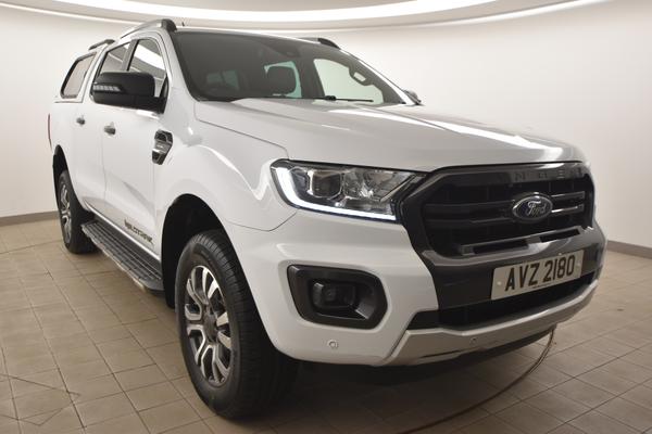 Used 2022 Ford RANGER   Pick Up Double Cab Wildtrak 2.0 EcoBlue 213 Auto WHITE at SERE Motors