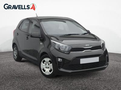 Used 2024 Kia PICANTO 1.0 1 Hatchback 5dr Petrol Manual Euro 6 (s/s) (66 bhp) Black at Gravells