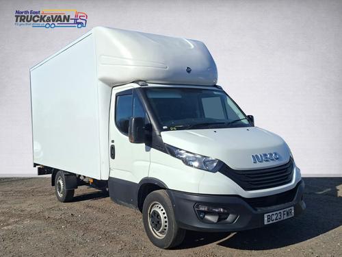 Used 2023 Iveco DAILY 35S14 LUTON WITH TAIL-LIFT - [BC23FWR] WHITE at North East Truck & Van