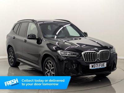 Used 2022 BMW X3 20d MHT M Sport Black Sapphire metallic paint at Fresh Motors Ltd