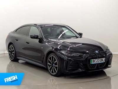 Used 2023 BMW i4 40 M Sport Black Sapphire metallic paint at Fresh Motors Ltd