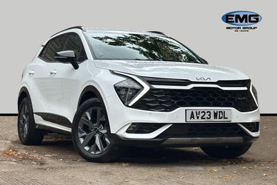 Used 2023 Kia Sportage 1.6 T-GDi ISG HEV GT-LINE Fusion White at Kia Motors UK
