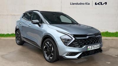 Used 2025 Kia Sportage 1.6 T-GDi 48V GT-LINE S Lunar Silver With Black Roof at Kia Motors UK