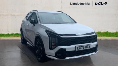 Used 2025 Kia Sportage 1.6 T-GDi HEV GT-LINE Fusion White at Kia Motors UK
