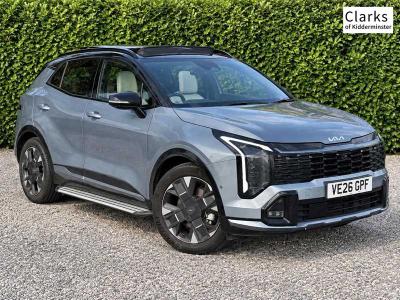 Used 2026 Kia Sportage 1.6 T-GDi HEV GT-LINE S Lunar Silver With Black Roof at Kia Motors UK