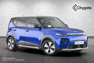 Used 2020 Kia Soul 150kW Electric Motor FIRST EDITION Neptune Blue With Black Roof at Kia Motors UK