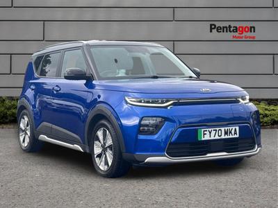 Used 2020 Kia Soul 150kW Electric Motor FIRST EDITION Neptune Blue With Black Roof at Kia Motors UK