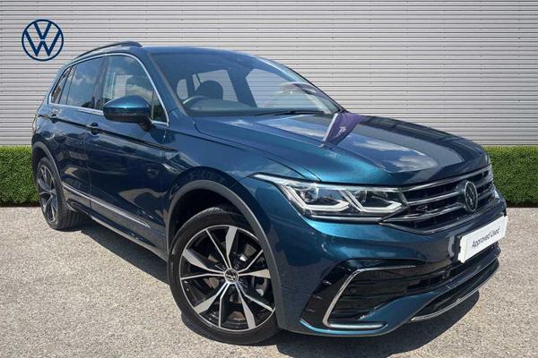 Used 2023 Volkswagen Tiguan 1.4 TSI eHybrid R-Line 5dr DSG **VIENNA LEATHER*PANO ROOF** Nightshade Blue at Martins Group