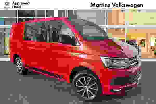 Used 2018 Volkswagen Transporter T30 Kombi Edition SWB EU6 150 PS 2.0 TDI BMT 7sp DSG *LED Headlamps* Cherry Red With Black Roof at Martins Group