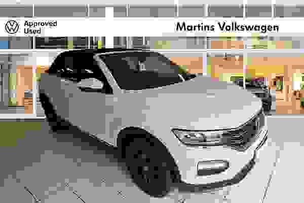 Used 2021 Volkswagen T-ROC Cabriolet 1.5 TSI (150ps) Design EVO DSG Pure white at Martins Group