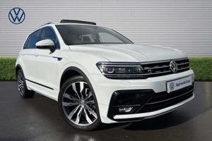Used 2017 Volkswagen Tiguan 2.0 TSi 180 4Motion R-Line 5dr DSG Pure white