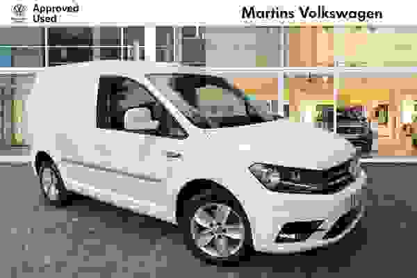 Used 2018 Volkswagen Caddy C20 Panel van Highline SWB EU6 150 PS 2.0 TDI BMT 6sp Manual  **Sat Nav** Candy White at Martins Group