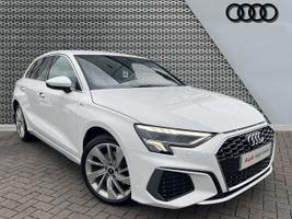 Used 2021 Audi A3 Sportback S line 40 TFSI e  204 PS S tronic Ibis White