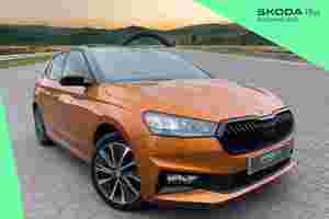 Used 2022 Skoda Fabia Fabia Hatch Monte Carlo 1.0 TSI 110 PS 6G Man **VERY RARE SPEC** Phoenix Orange Metallic Black Magic pearl effect