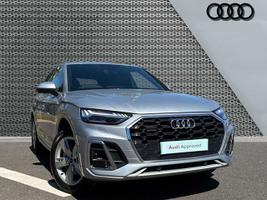 Used 2021 Audi Q5 S line 50 TFSI e quattro 299 PS S tronic Floret Silver Metallic