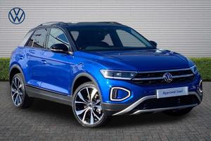 Used 2026 Volkswagen T-roc 1.0 TSI 115 Style Design 5dr Ravenna Blue with Black Roof