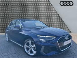 Used 2023 Audi A3 Sportback S line 35 TFSI  150 PS 6-speed Navarra blue, metallic