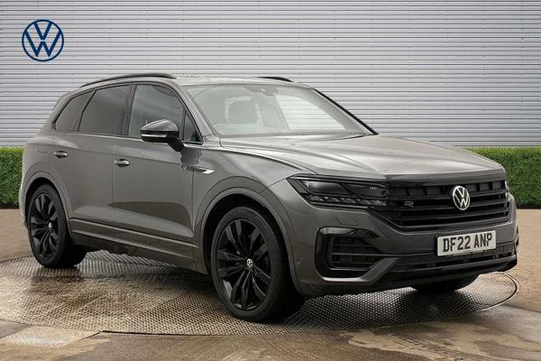 Used 2022 Volkswagen Touareg 3.0 V6 TDI 4Motion Black Edition 5dr Tip Auto **FACTORY FIT TOWBAR** Silicon Grey at Martins Group