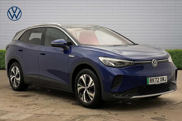 Used 2022 Volkswagen ID.4 109kW Life Pure 52kWh 5dr Auto [110kW Ch] **FALUN ALLOY WHEELS** Blue Dusk at Martins Group