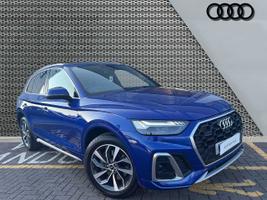 Used 2022 Audi Q5 S line 40 TDI quattro 204 PS S tronic Ultra Blue Metallic